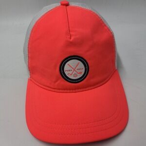 Women Puma Golf Hat Snapback Trucker Mesh Neon Pink White Logo‎ Tennis Outdoors